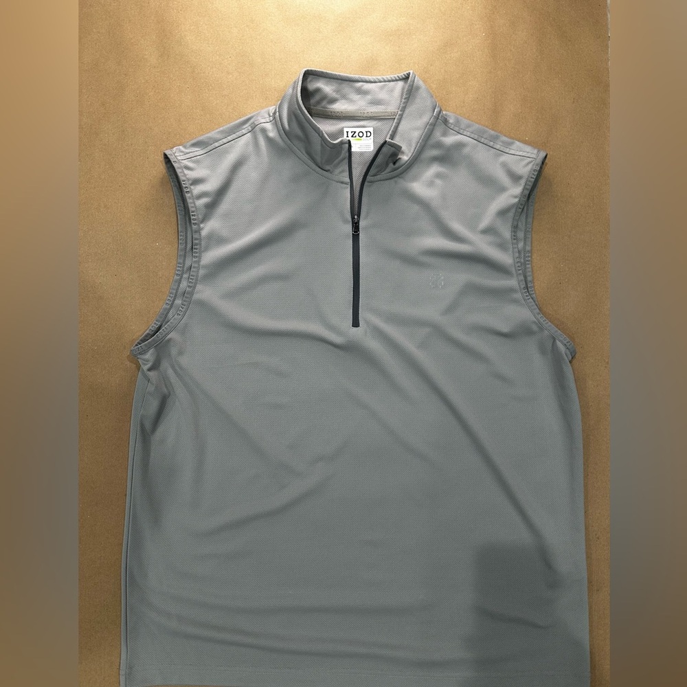 IZOD Golf Performance Quarter‑Zip — Gray (XL)